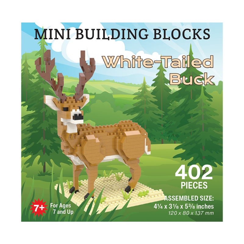 White Tail Buck Mini Building Blocks