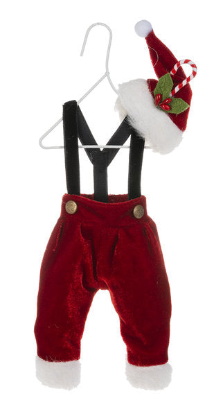 Santas Outfit - Black Suspenders - The Country Christmas Loft