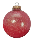 Fire Sparkle 2 5/8" (67mm) Glass Ball Ornaments - Set of 6 - Christmas >> Ornaments >> Glass - by Christmas By Krebs - view 2