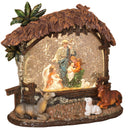 Enchanted Lighted Spinning Nativity Waterglobe