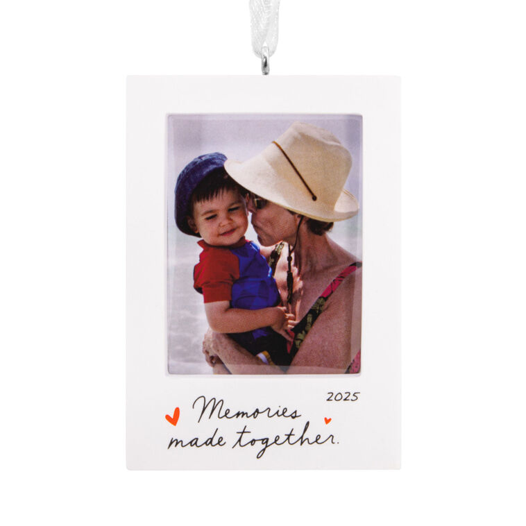 Memories Made Together 2025 Photo Frame Hallmark Ornament