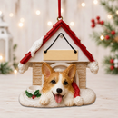 Ceramic Doghouse Ornament - Welsh Corgi - Animals - by E&S Pets - view 2