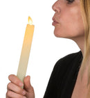 LuxuryLite LED Resin Taper Candle - 2 Pack - Ivory