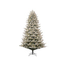Flocked Montana Fir Christmas Tree with Twinkling Warm White LED Lights - 7.5 Foot - Christmas >> Trees and Wreaths - by Gene