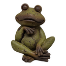 Rustic Zen Frog Statue - - Gift Shoppe >> Figurines - by Gerson - view 2