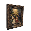 Lighted Spinning Waterglobe Nativity Frame