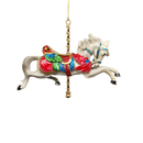 Resin Carousel Assortment Ornament - White Horse