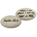 Scripture Stone - When I am Afraid, I put my Trust in You - Gift Shoppe >> Jewelry >> Charms and Worry Stones - by Angel Star