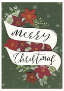 Poinsettia Gold Foil Holiday Card Collection