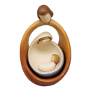 Modern Style Holy Family - Nesting Nativity - Color - 6 Inch