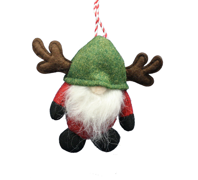 Fabric Gnome Ornament -