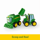 John Deere Farmin Friends 2 Toy Set - Johnny Tractor and Corey Combine - Toy Shoppe >> Cars and Trucks - by TOMY - view 3