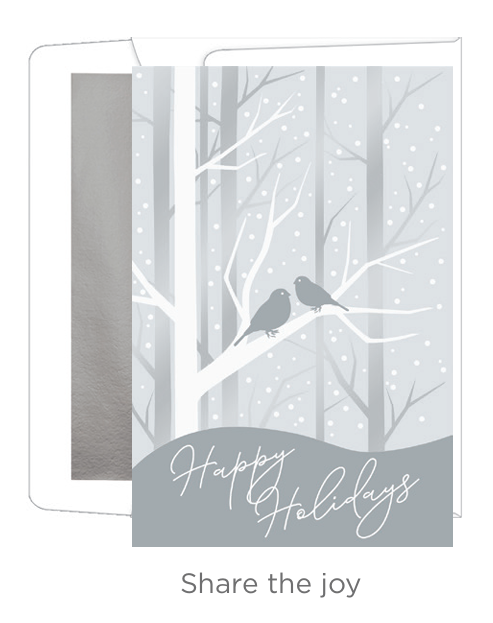Elegant Box Card Collection – Winter Birds