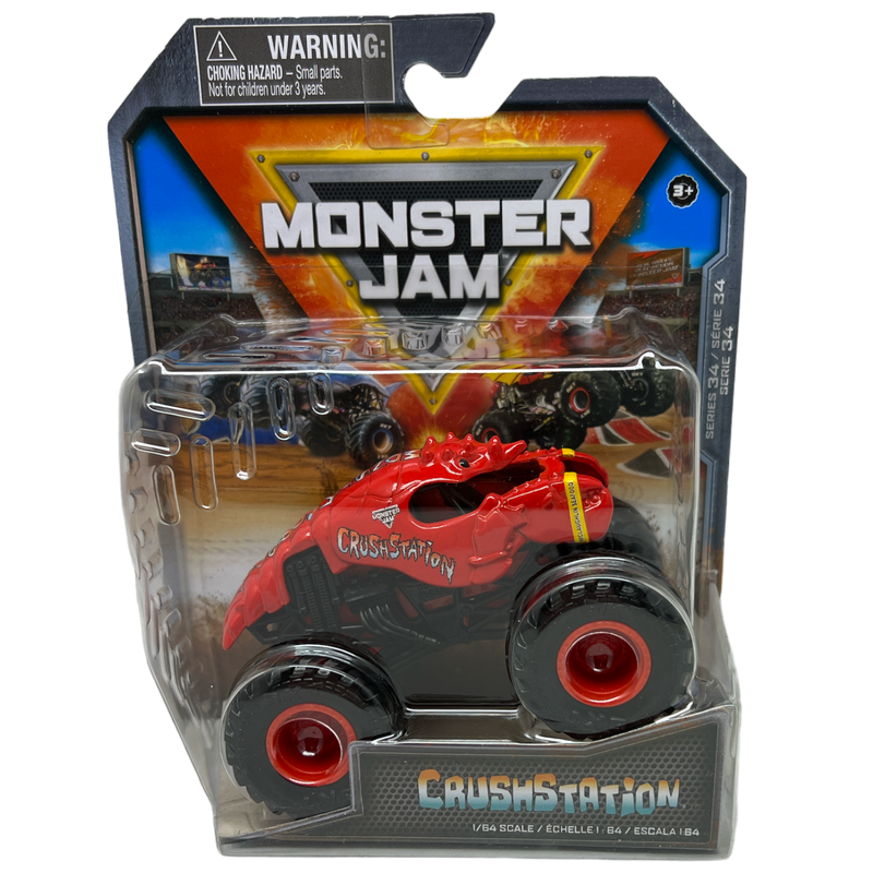 Monster Jam Official 1:64 Scale Monster Truck -  Crushstation