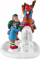 Reindeer Snowman Figurine - Christmas >> Villages >> Accessories - by Lemax - view 4