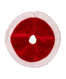 Miniature Red Plush Tree Skirt