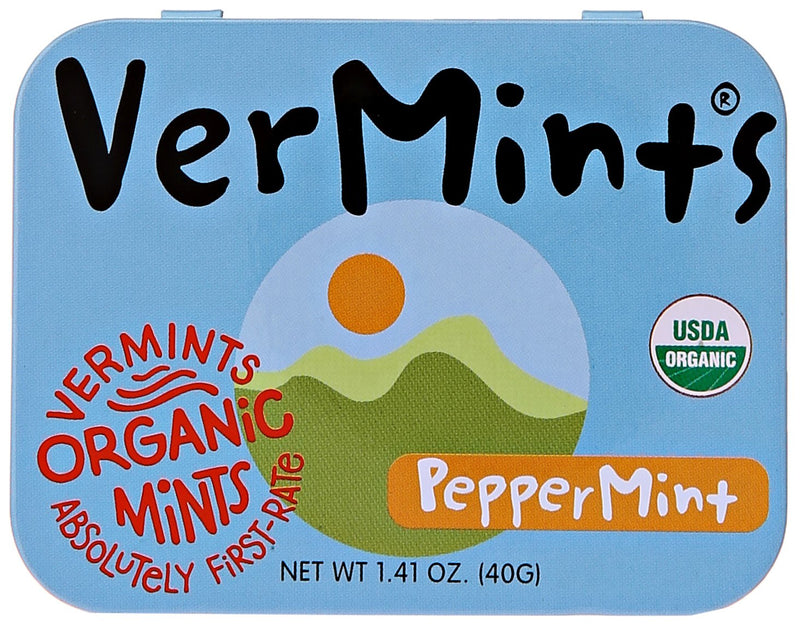 Vermints All Natural Breath Mints 1.41 Ounce - Peppermint