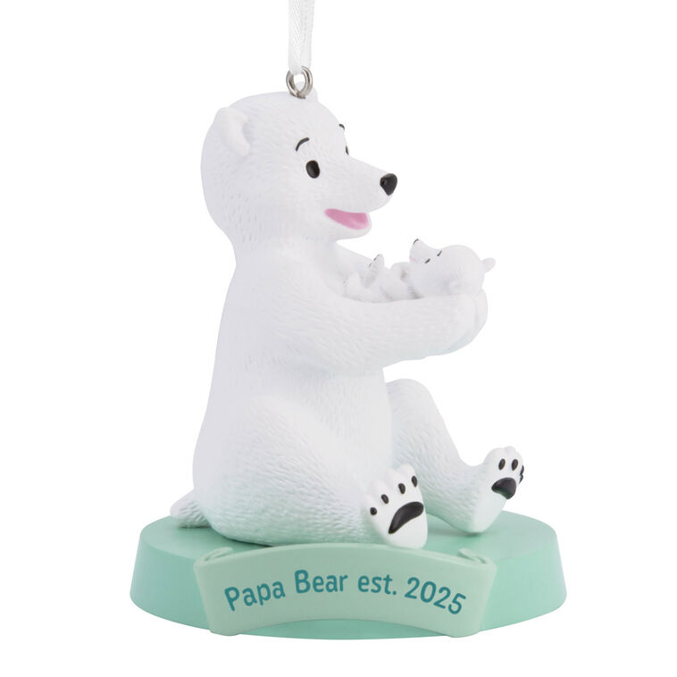Papa Bear New Dad 2025 Hallmark Ornament