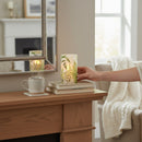 Frosted Illumaflame Fern LED Glass Candle - 6 Inch - Battery Operated - by Everlasting Glow - view 2