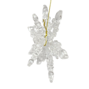 Spunglass Ornament - Clear Snowflake - Christmas >> Ornaments - by Kurt Adler - view 4