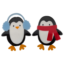 Holiday Window Gel Clings – Cozy Penguin Pals (2 Pieces)