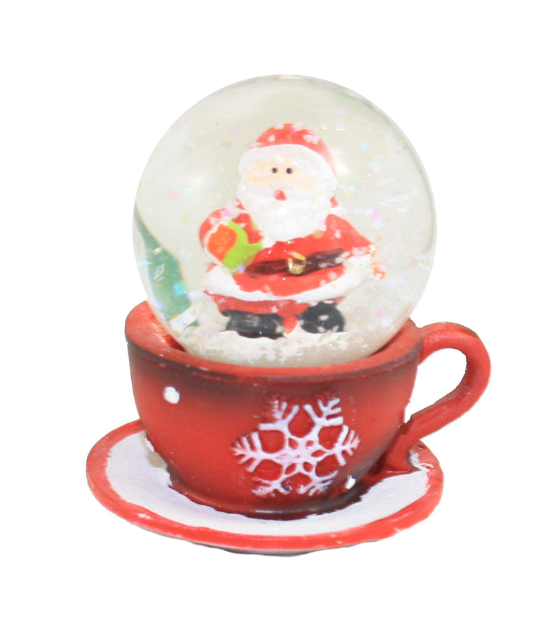 Teacup Snow Globe - - The Country Christmas Loft
