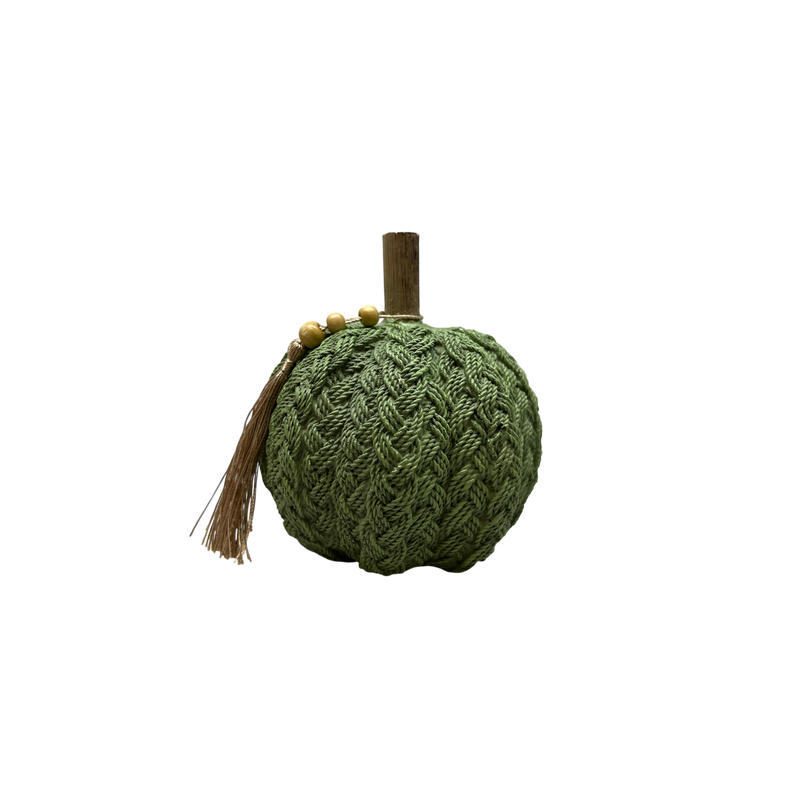 Sage Green Braided Harvest Pumpkin