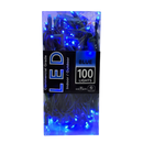 100-Light 5mm Blue LED Green Wire Light Set