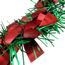 12 foot 4 Ply Luxury Matte Tinsel Garland - Red/Green