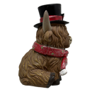 Resin Holiday Highland Cow  - Red Scarf - Figurines - by Gerson - view 2
