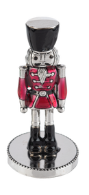 Lucky Little Nutcracker Charm - Red