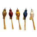 Glass Vintage Clip-On Bird Ornaments - 5 Piece Set - Christmas >> Ornaments >> Birds - by Kurt Adler - view 2