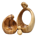 Nesting Style Holy Family Nesting Carved Nativity - Olive Wood - 4.5 Inch