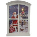 Lighted Winter Window Wall Hanging - Santa in the Park