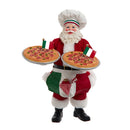 11" Fabriche Chef Santa With Two Pizza's