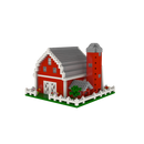 Mini Building Blocks - Farm Series - Barn with Fence