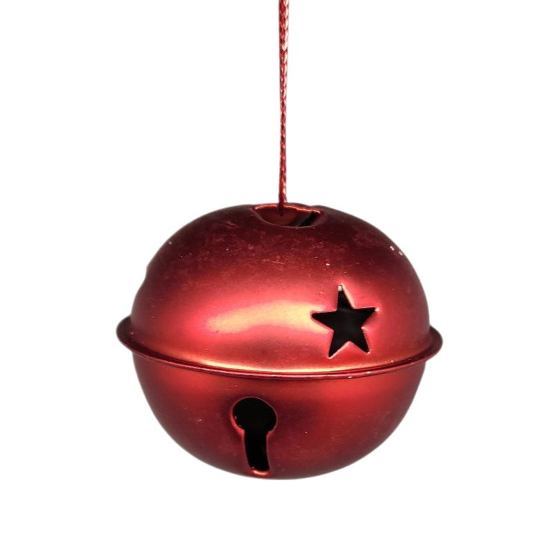 Jingle Bells (8 pack) - 50mm - Matt Red