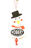 Dancing Wooden Ornament (L - Z) -