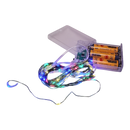 50-Light Battery-Operated Multicolored LED Green Wire Fairy Lights