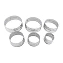 Double Sided Biscuit Cutter Stainless Steel 6 Piece Set - Cookie Cutters - by R&M International - view 4