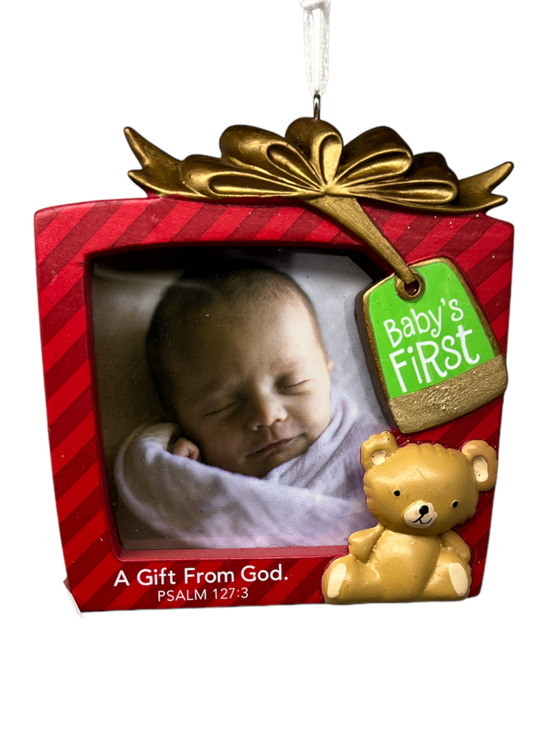 DaySpring Photo Holder Baby's First Christmas Ornament