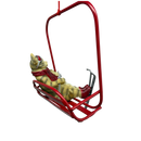 Cat Ski Lift Ornament - Sports - by Gallerie II - view 2