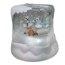 Lighted Swirl Polar Bears Cube Snowglobe - Christmas >> Snowglobes - by Confetti Lites