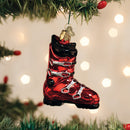 Ski Boot  Glass Ornament