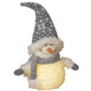 Lighted Fabric Snowman - 16 inches