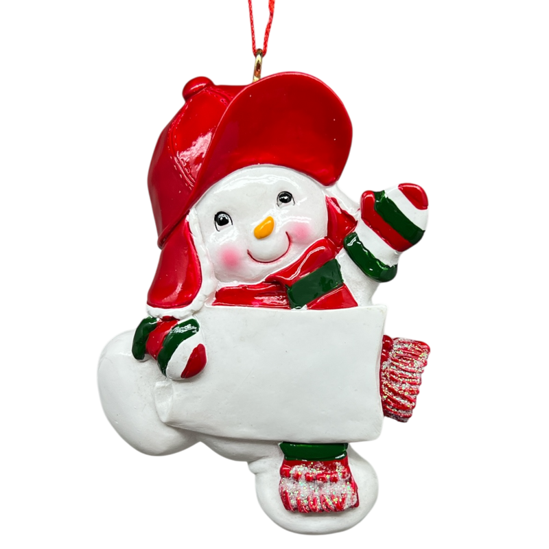 Snow Kid Ornament - Boy - Flap Hat