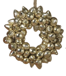 Handblown  Gold  Glass Ornament Wreath