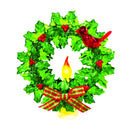 Cardinal on a Wreath Acrylic Nightlight