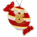 Reindeer Candy Delight Wooden Ornament