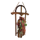 Wood Holiday Sleigh - 27 Inch - Natural